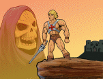 He-man in a comic book style