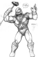 A meaty-looking skeletor