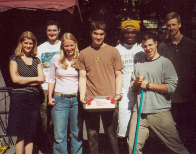 From left to right: Marilyn (my sister), Rod, Becky, ME!, Yannick, Chris, Ryan